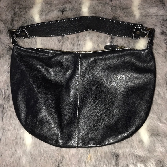 GAP WOMEN’S BLACK LEATHER BAG - Picture 2 of 3